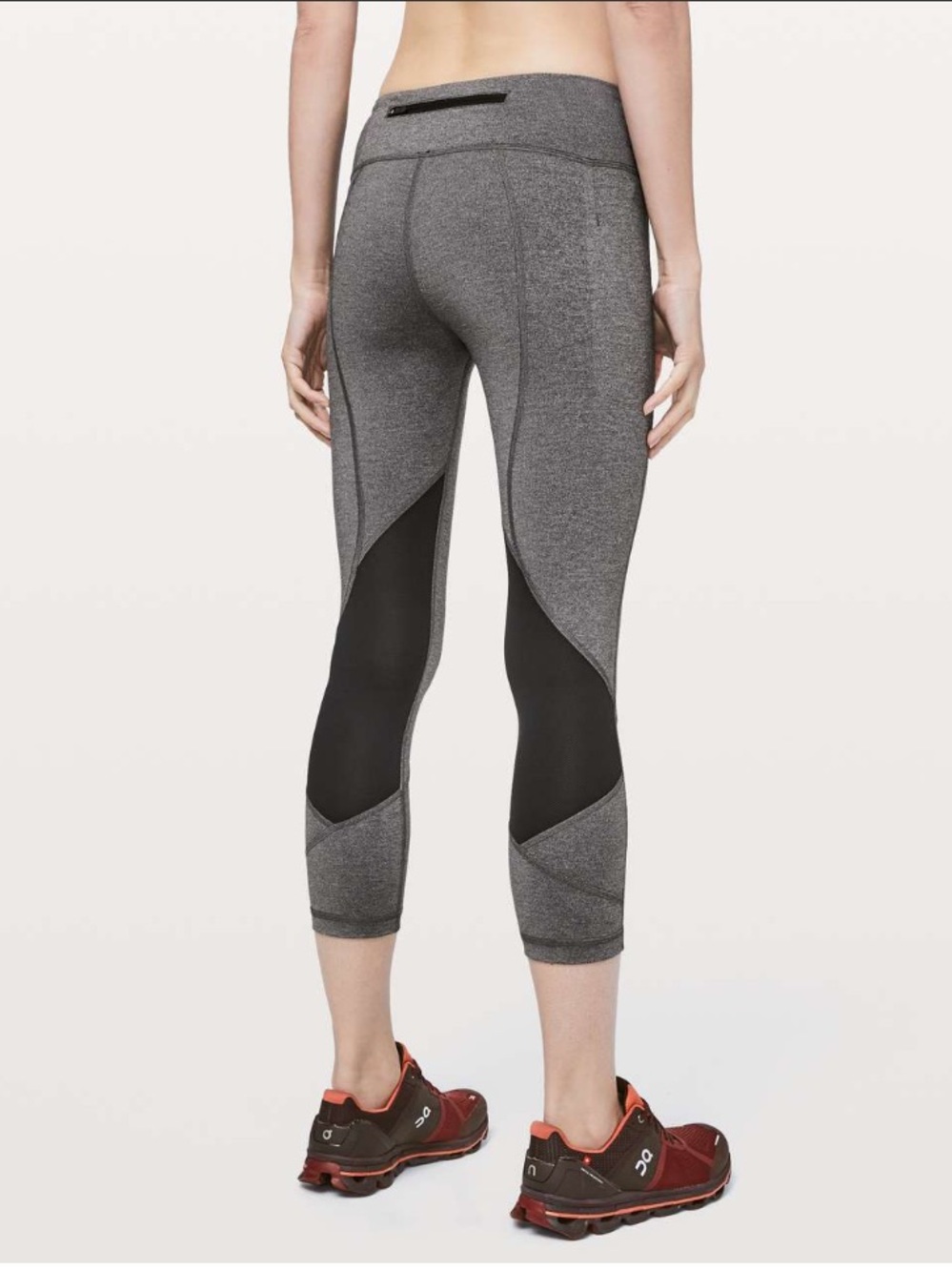 🩶 Lululemon Pace Rival Crop *22" Heathered Black / Black